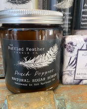 Load image into Gallery viewer, Peach Poppies Natural Sugar Scrub - by The Ruffled Feather