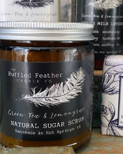 Load image into Gallery viewer, Green Tea & Lemongrass Natural Sugar Scrub - by The Ruffled Feather