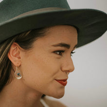 Load image into Gallery viewer, Gold Botanical Earrings