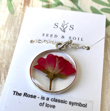 Load image into Gallery viewer, Silver Botanical Necklace - Large Round