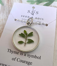 Load image into Gallery viewer, Silver Botanical Necklace - Large Round