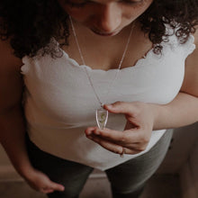 Load image into Gallery viewer, Silver Botanical Necklace- Large Arrowhead