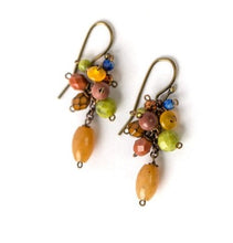 Load image into Gallery viewer, Jade, Czech Glass, Jasper Earrings