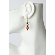 Load image into Gallery viewer, Amazonite, Czech Glass Earrings