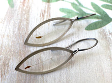 Load image into Gallery viewer, Silver Botanical Earrings - Marquise