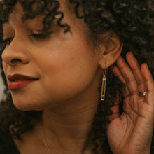 Load image into Gallery viewer, Gold Botanical Earrings - Mustard Seed Bar