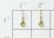Load image into Gallery viewer, Gold & Peridot Earrings