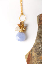 Load image into Gallery viewer, Blue Lace Agate, Pearl, Jasper, and Czech Glass Necklace