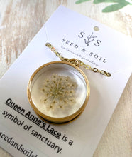 Load image into Gallery viewer, Gold Botanical Necklace - Deep Round
