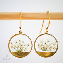 Load image into Gallery viewer, Gold Botanical Earrings