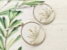 Load image into Gallery viewer, Silver Botanical Earrings