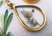 Load image into Gallery viewer, Gold Botanical Necklace - Large Teardrop