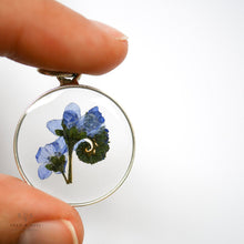 Load image into Gallery viewer, Silver Botanical Necklace - Large Round