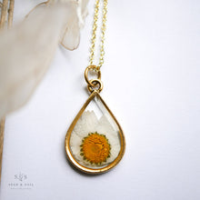 Load image into Gallery viewer, Gold Botanical Necklace - Large Teardrop
