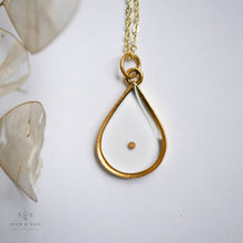 Load image into Gallery viewer, Gold Botanical Necklace - Large Teardrop