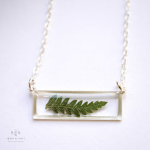 Load image into Gallery viewer, Silver Botanical Necklace - Bar