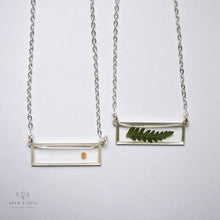 Load image into Gallery viewer, Silver Botanical Necklace - Bar