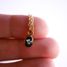 Load image into Gallery viewer, Gold Botanical Necklace - Tiny Oval