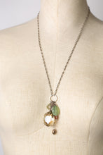 Load image into Gallery viewer, Citrine, Prehnite, & Jasper Tassel Necklace
