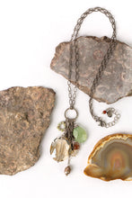 Load image into Gallery viewer, Citrine, Prehnite, & Jasper Tassel Necklace