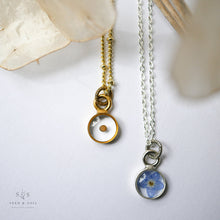Load image into Gallery viewer, Silver Botanical Necklace - Small Circle
