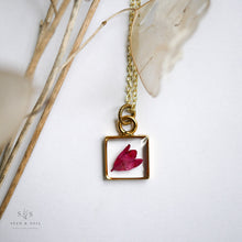 Load image into Gallery viewer, Gold Botanical Necklace - Small Square