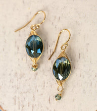 Load image into Gallery viewer, Crystal Herringbone Earrings
