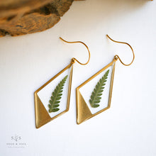 Load image into Gallery viewer, Gold Botanical Earrings