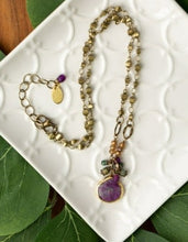 Load image into Gallery viewer, Garnet, Czech Glass Necklace