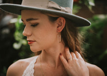 Load image into Gallery viewer, Gold Botanical Earrings