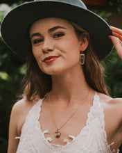 Load image into Gallery viewer, Gold Botanical Necklace - Half-Circle