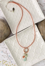 Load image into Gallery viewer, Sunstone, Amazonite, & Czech Glass Necklace