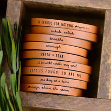 Load image into Gallery viewer, Inspirational Leather Bracelet