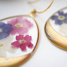 Load image into Gallery viewer, Large Botanical Earrings - Verbena