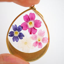 Load image into Gallery viewer, Large Botanical Earrings - Verbena