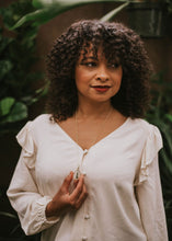 Load image into Gallery viewer, Silver Botanical Necklace - Large Teardrop