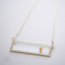 Load image into Gallery viewer, Silver Botanical Necklace - Bar