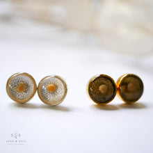 Load image into Gallery viewer, Tiny Botanical Earrings - Mustard Seed Studs