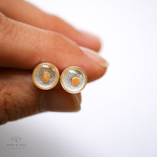 Load image into Gallery viewer, Tiny Botanical Earrings - Mustard Seed Studs