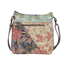 Load image into Gallery viewer, Up-Cycled Canvas & Genuine Leather Shoulder Bag/Cross-body Bag