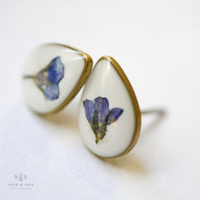 Load image into Gallery viewer, Botanical Earrings - Tiny Teardrop Studs