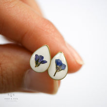 Load image into Gallery viewer, Botanical Earrings - Tiny Teardrop Studs