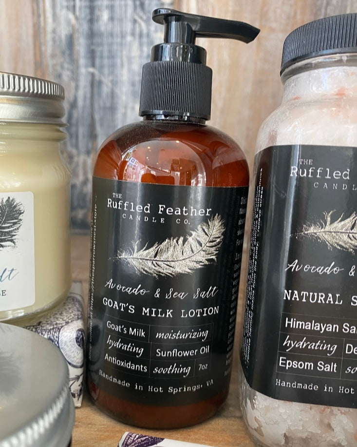 Avocado & Sea Salt Goat Milk Lotion - by The Ruffled Feather