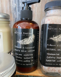 Tobacco & Caramel Goat Milk Lotion - by The Ruffled Feather