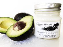 Load image into Gallery viewer, Avocado &amp; Sea Salt Natural Sugar Scrub - by The Ruffled Feather
