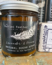 Load image into Gallery viewer, Lavender &amp; Honey Natural Sugar Scrub - by The Ruffled Feather
