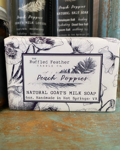 Peach Poppies Natural Salt Soak - by The Ruffled Feather