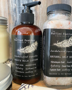 Sandalwood Vanilla Goat Milk Lotion - by The Ruffled Feather