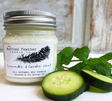 Load image into Gallery viewer, Cucumber &amp; Garden Mint Goat Milk Soap - by The Ruffled Feather
