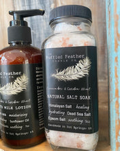 Load image into Gallery viewer, Cucumber &amp; Garden Mint Natural Salt Soak - by The Ruffled Feather
